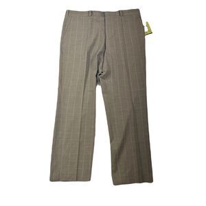 Perry Ellis Dress Pants‎ Mens 36 x 30 Dark Beige Window Modern-Fit Resolution